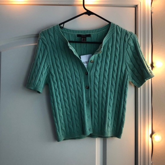 Mint green cropped sweater - Picture 1 of 1